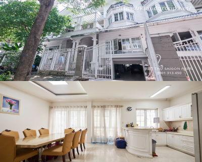 Bán Biệt Thự Saigon Pearl Thiết Kế 1 Hầm 1 Trệt 2 Lầu + Áp Mái, Diện tích sàn 485m² – Giá Bán 98 Tỷ 