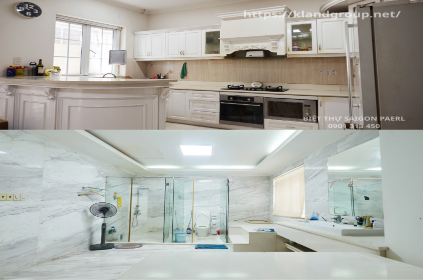 Bán Biệt Thự Saigon Pearl Thiết Kế 1 Hầm 1 Trệt 2 Lầu + Áp Mái, Diện tích sàn 485m² – Giá Bán 98 Tỷ 